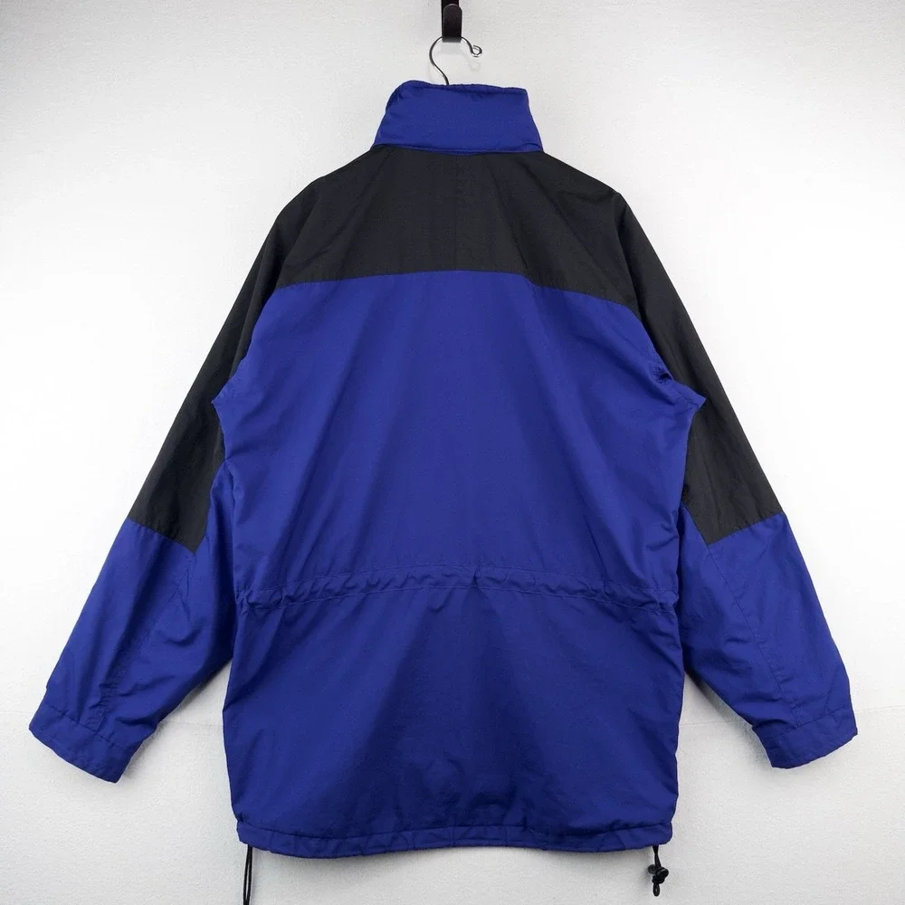 90's Vtg The North Face Mens S Royal Blue Black Hydrenaline Packable Hood Jacket